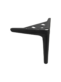 Ножка мет. 2-119 черн, H-150