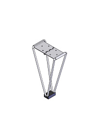 Опора Вяз 368/01 H-240мм (30шт)(ОЗМФ)