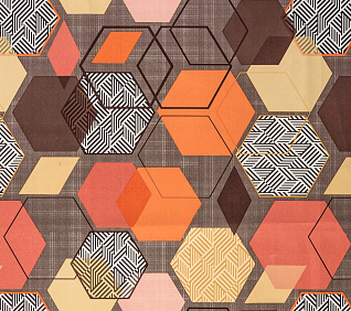 Принт GEOMETRY BROWN 